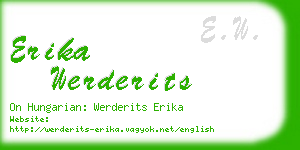 erika werderits business card